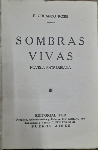 6867 Sombras Vivas - Rossi, Orlando F.