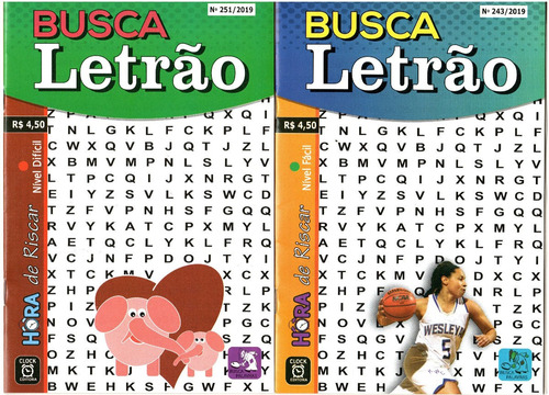 Kit 60 Revistas Caça Palavras - Sem Repetições