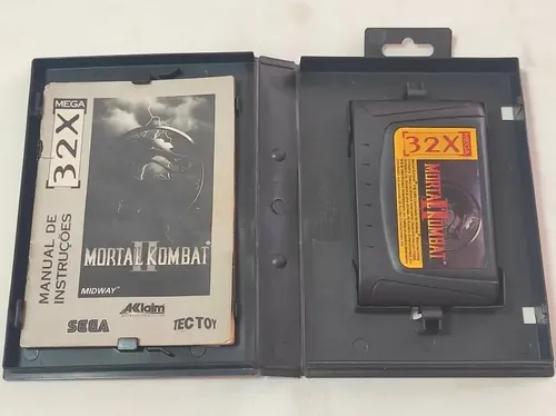 Sega 32x Tectoy : Mortal Kombat 2 Com Manual Original Encart