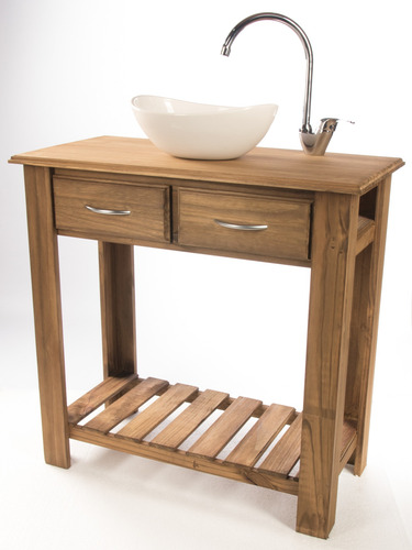 Imagen 4 de 7 de Super Combo Set Bacha Ovalada Griferia 80cm Vanitory Baño