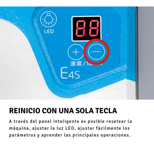 Máquina De Coser Electrónica Jack E4s-6 Overlock 6 Hilos Blanco