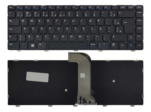 Teclado Para Not Dell Inspiron 14-3421-a20 14-3421-a10 Cor Preto