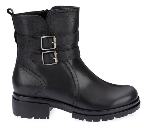 Botin Jodhpur Mujer Cuero Negro Viale