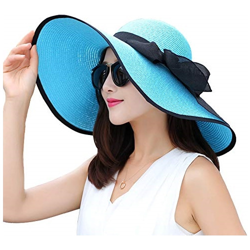 Sombrero Plegable Para Mujer Ala Ancha