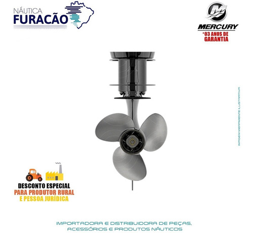 Imagem 6 de 9 de Motor De Popa Mercury 4 Tempos 200hp Xl Efi V6 Mec Preto