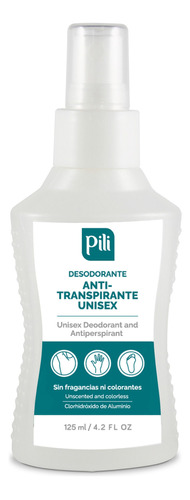 Pili Desodorante Pili Unisex Axilas Manos Pies Pili