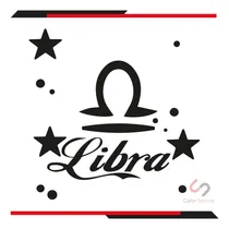 Comprar Calca Sticker Signo Libra Para Carro O Camioneta 10x10cm 1pz