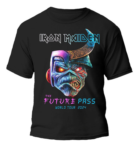 Remera Iron Maiden Fecha Show Argentina Diseños 100% Algodón