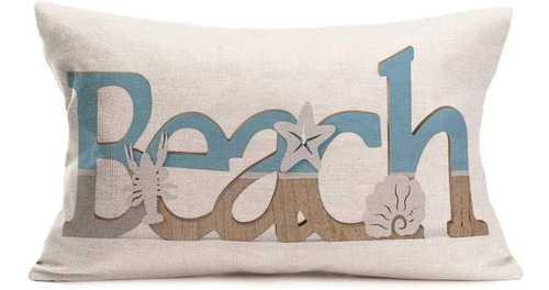 Throw Pillow Covers Ocean Sea Beach Marine Life Funda D...