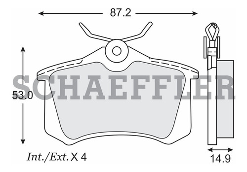 Balatas De Disco Traseras Volkswagen Beetle Gls 2007 Ruville