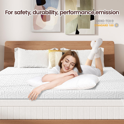 Unipon - Cubrecolchón De Espuma Viscoelástica De Gel De 2 Pu