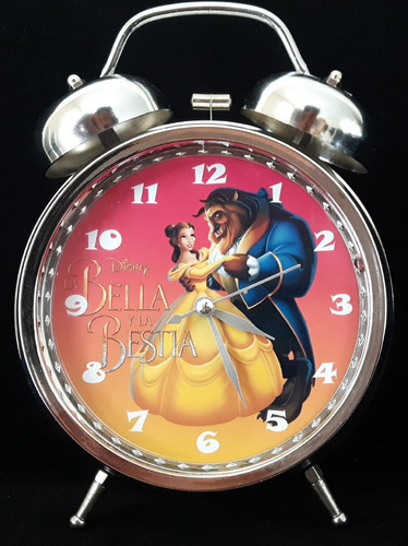 Reloj Despertador Estilo Vintage La Bella Y La Bestia Lindo