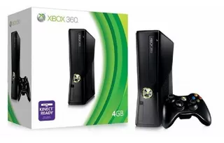 Microsoft Xbox 360 Slim 4gb Standard Color Black Juego Fact