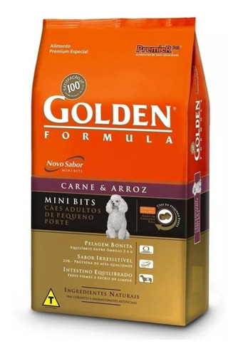 Ração Golden Carne Cães Adulto Raça Pequena 15kg