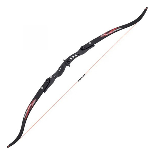 Arco Recurvo Raso Nika 20-30lb 54  Negro Aleación 4 Vientos