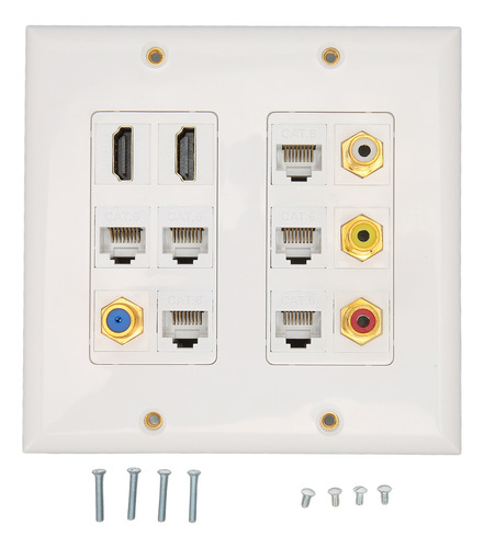 Placa De Panel De Salida De Pared Ethernet, Interfaz Multime