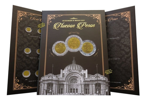 Album Para Monedas Serie 1 A 50 Nuevos Pesos Pasta Dura 