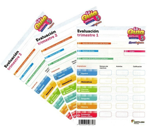 Imagen 6 de 6 de Guía Santillana 5° Pack C/4 Libros + Examen Pública 2021-22