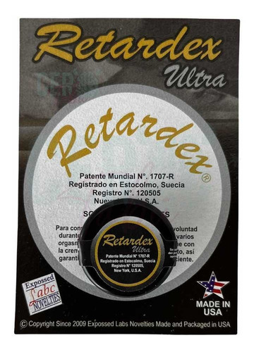 Lubricante Retardex Ultra Retardante Masculino