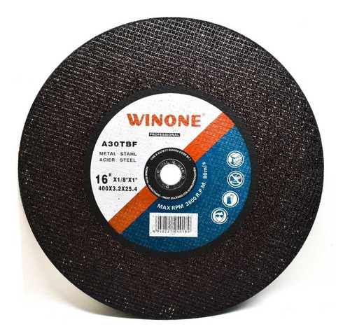 Disco Corte Metal 16 3.2mm Winone Lh-1140