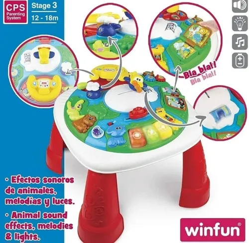 Mesa De Bebe Didactica Interactiva Musical Con Luces Winfun 53.458 81