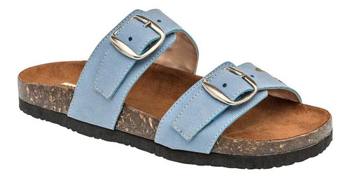 Sandalia De Piso Moramora 135223 Color Azul Para Mujer Tx6