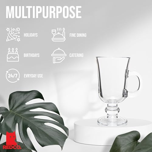 Taza De Café Irlandés De Vidrio Transparente Con Base De La