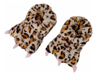 Pantuflas Babuchas Mujer Modelo Garras Animal Print Nuevas