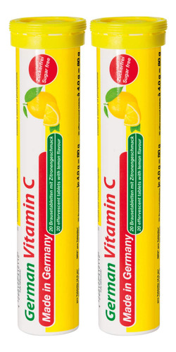 Vitamina C Alemana De 180 Mg  40 Tabletas Efervescentes De