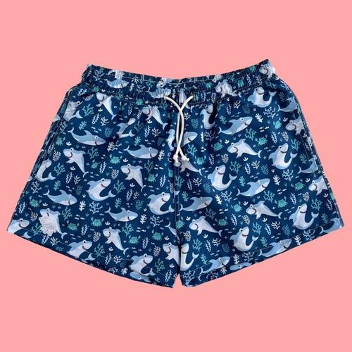 Traje De Baño Hombre Tiburón Pecora Short Malla