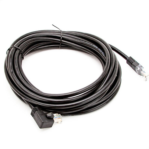 Cabo De Rede Cat6 Plug 90° Graus Para Lateral - 5 Metros