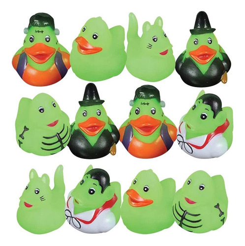 Juguetes  Juego De 24 Mini Patitos De Goma Que Brill Fr80jb