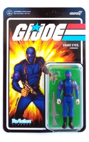 Snake Eyes Commando G.i.joe Reaction Super7 Gijoe