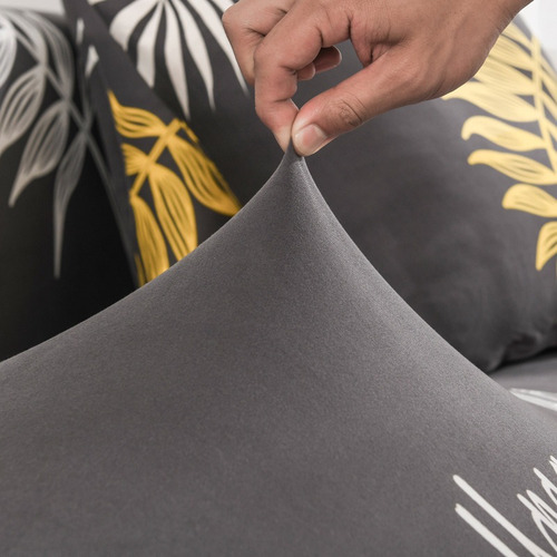 1 Funda De Sofá Elástica En Forma De L Estampada Con Todo
