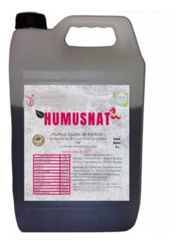 Humus Lixiviado De Lombriz Abono Liquido Orgánico 100% 8 L