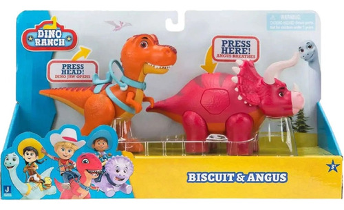 Dino Ranch Jazwares Figura Biscuit Y Angus Dnr0008