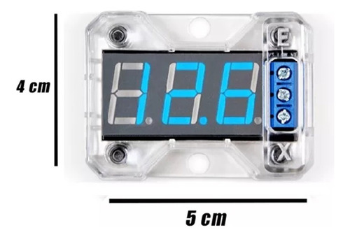 Voltímetro Vex-1 Banda Medidor Digital Expert Led Azul Autom