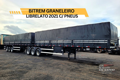 Carreta Bitrem 9 Eixos Graneleira Librelato 2021 C/ Pneus