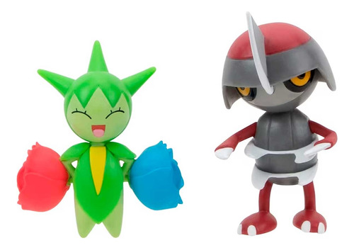 Mini Figuras Originales Roselia Y Pawniard Pokémon Battle 23