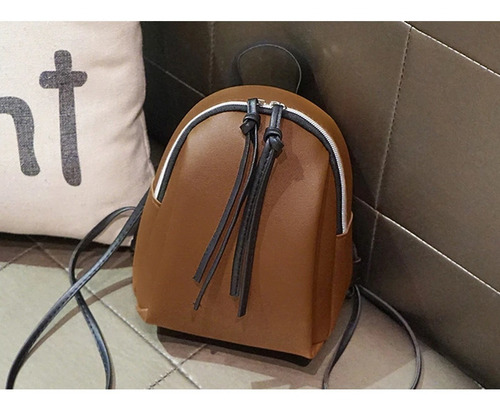 Mochila Chica Mujer Cuero Urbana Moderna Ultima Moda