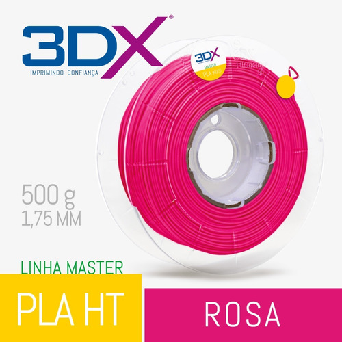 Imagem 2 de 6 de Filamento Pla 1,75 Mm 500g Rosa Chichete