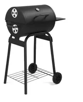 Comprar Parrilla De Carbón Negro Al Aire Libre Con Mesas Auxiliares