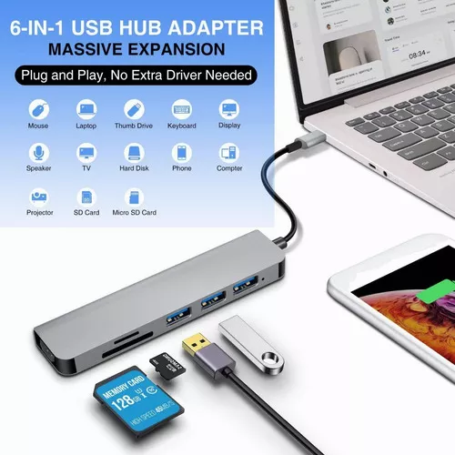 Tercera imagen para búsqueda de adaptador usb tipo c