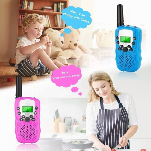 Radio Walkie Talkie 2 Piezas Para Niños A Menos De 3 Millas