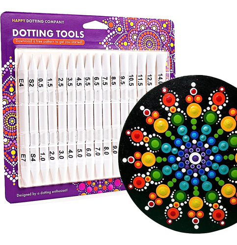 Herramientas De Punteado Para Pintar Mandalas - Happy Dottin