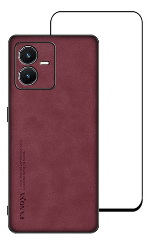 Funda Para Vivo Y22s Y22, Lana, Gamuza Y Terciopelo Con Pelí