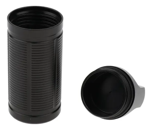 Botella De Cápsula Caja Píldora Mini Viaje Negro