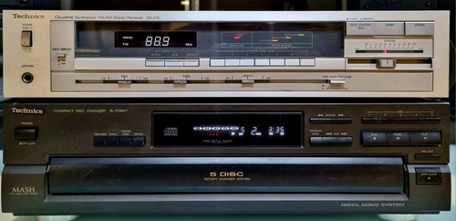 Receiver Technics Sa-210 Am Fm Stereo Ent Tornamesa Japonesa (Usado)