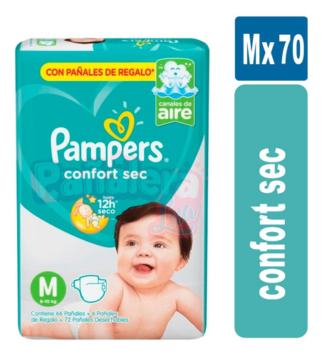 Pampers Confort Sec Pañales Varios Talles