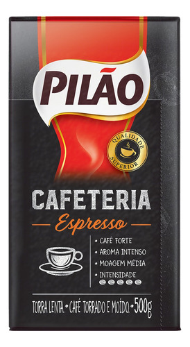 Café Torrado e Moído a Vácuo Espresso Pilão Cafeteria Pacote 500g